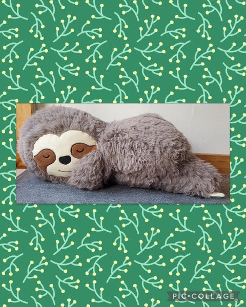 Therapy weighted sensory largish sloth with very soft fur Carousel 1