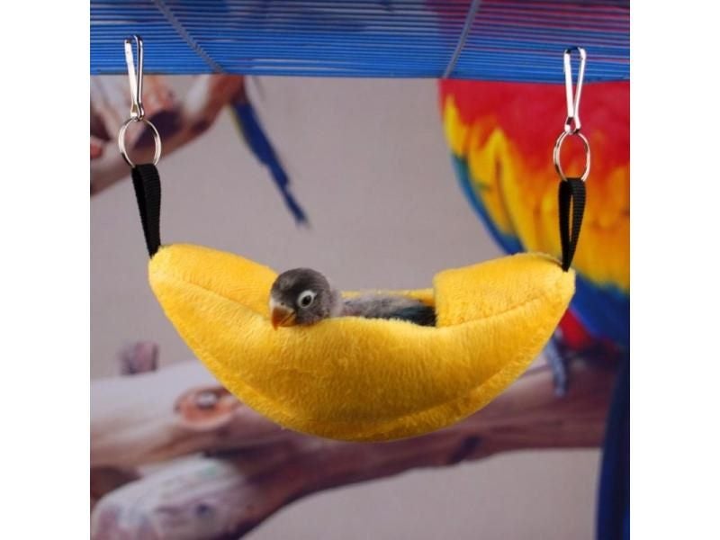 Small Pet House Boat Shape Parrot Rat Hammock Hanging Beds Hamster Nest Carousel 2