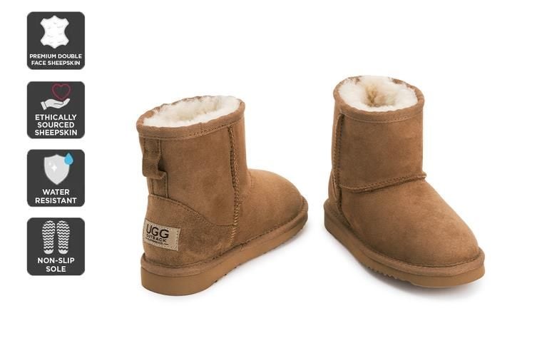 OUTBACK UGG KIDS CLASSIC - PREMIUM DOUBLE FACE SHEEPSKIN (CHESTNUT) EU24 Carousel 1