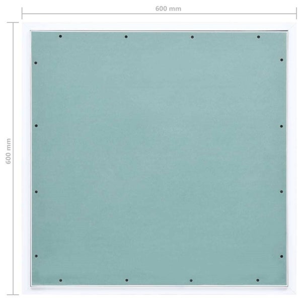 vidaXL Access Panel with Aluminium Frame and Plasterboard 600x600 mm Carousel 9