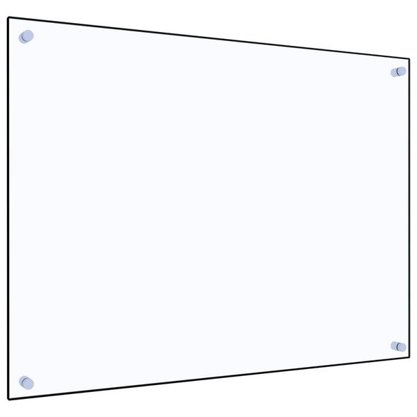 vidaXL Kitchen Backsplash Transparent 80x60 cm Tempered Glass Carousel 2