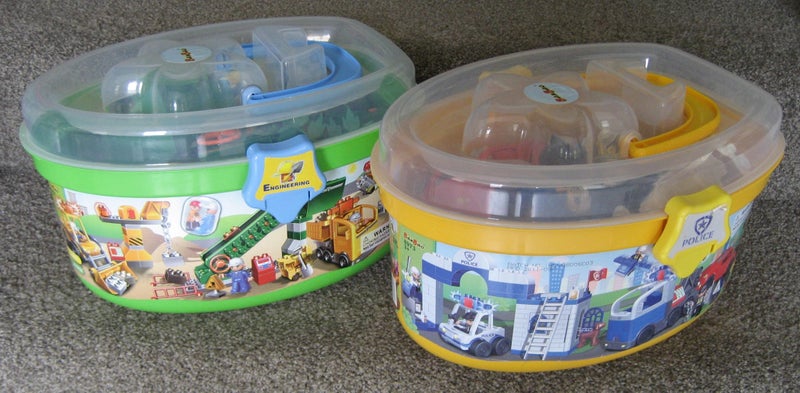 BANBAO LEGO or MEGA BLOKS Type Building Blocks Toys CONSTRUCTION or POLICE Carousel 1