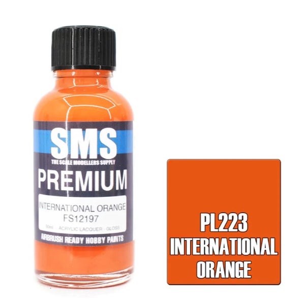 Airbrush Paint 30Ml Premium International Orange Acrylic Lacquer Scale Modellers630013444802591121