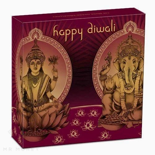HAPPY DIWALI 1OZ SILVER GOLD GILDED COIN Carousel 4