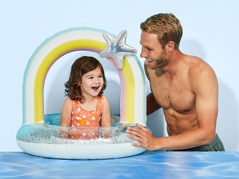 Inflatable Rainbow Ring - Floating Pool Toy *RRP $16.95 Carousel 2