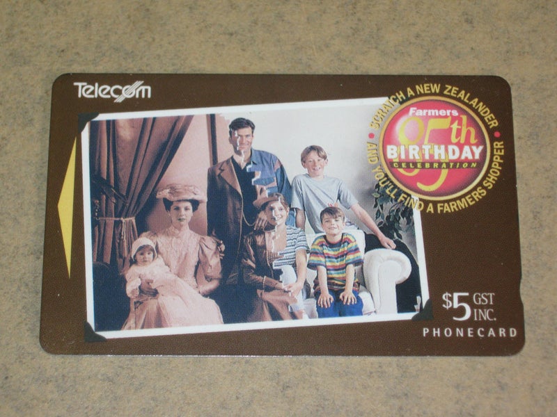 3 X Telecom $5 Phone Cards Farmers 85th Birthday Commemoration Carousel 9