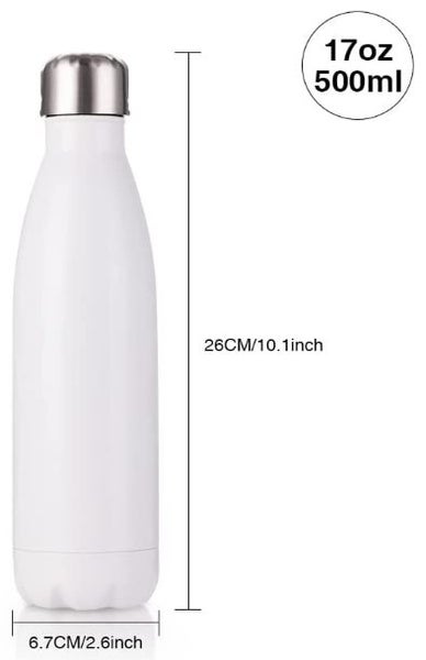 Sublimation 17 OZ/500ml Stainless Steel Insulated Bottle for Heat Transfer Carousel 2