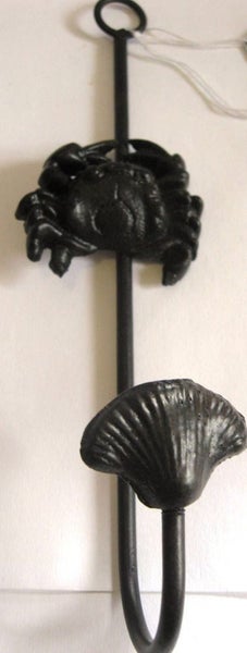 Crab coat hook, cast iron Carousel 1