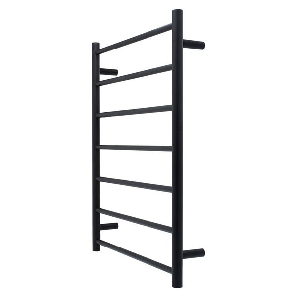 Goldair Straight Round Towel Rail Warmer 7 Bar Black Carousel 1
