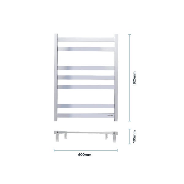 Goldair Towel rail 7 BAR FLAT TOWEL Rail Stainless Steel Carousel 2