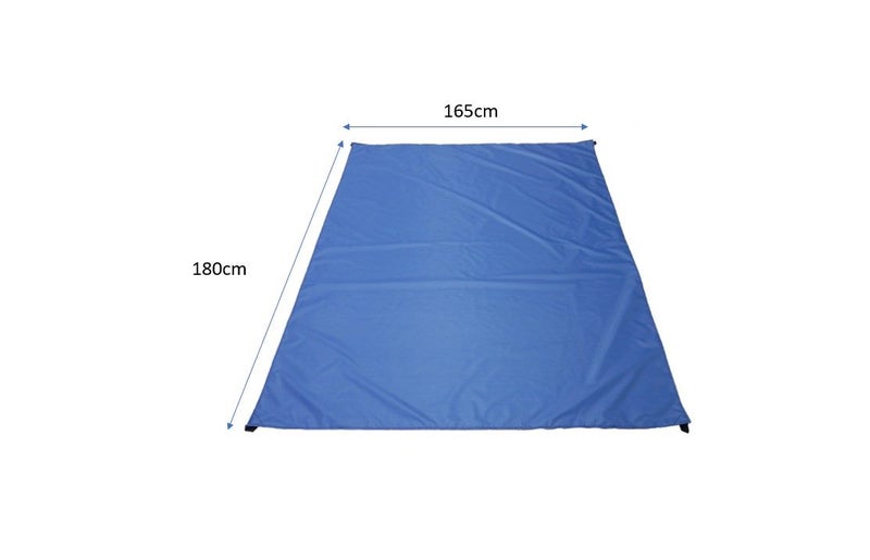 PTN Blue 180x165cm Picnic Mat Waterproof Beach Camping Outdoor Carousel 2