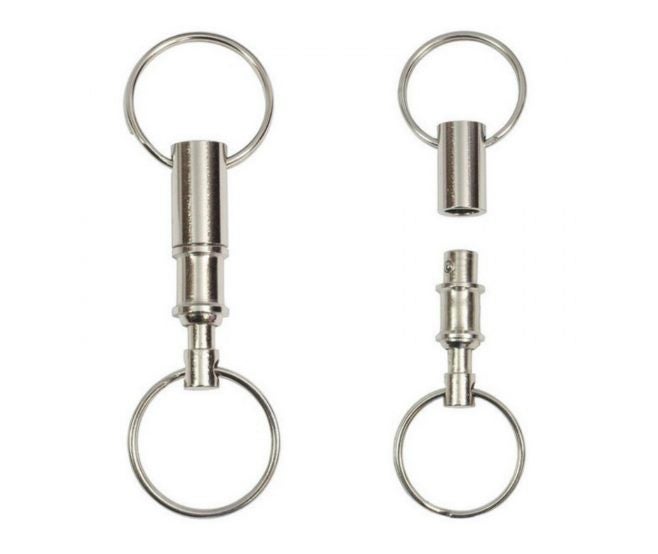 Detachable Pull Apart Key Rings Keyring Keychain Quick Release Break Away Snap Carousel 3