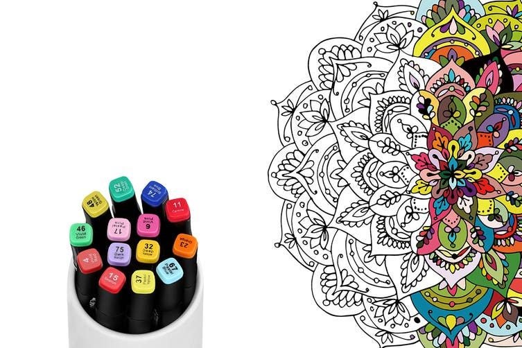 80-Piece Colour Marker Set (Black) Carousel 2