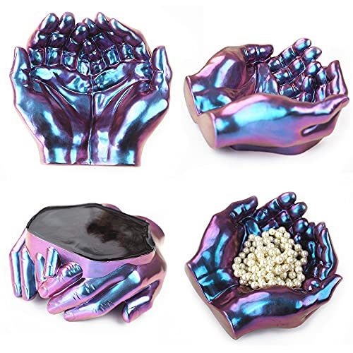 DIY Crafts Making Molds Epoxy Resin Art Hand Shaped Tray Silicone Mold Carousel 2