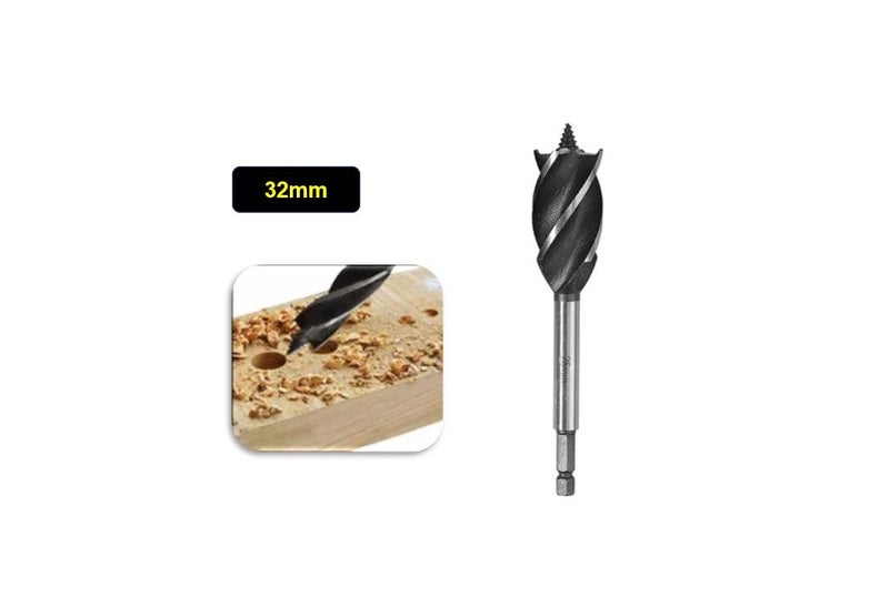 PTN 32mm Auger Drill Bit Hole Saw Drill Bit Kit Wood Cutter For Wood Plastic Carousel 1