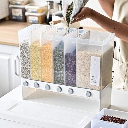 Dry Food Dispenser Storage Box Carousel 9
