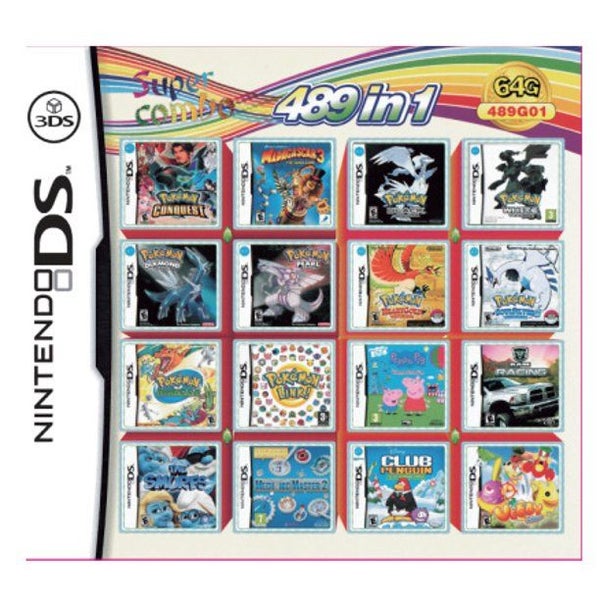 3DS NDS Nintendo Game Card 489 in 1 Carousel 1