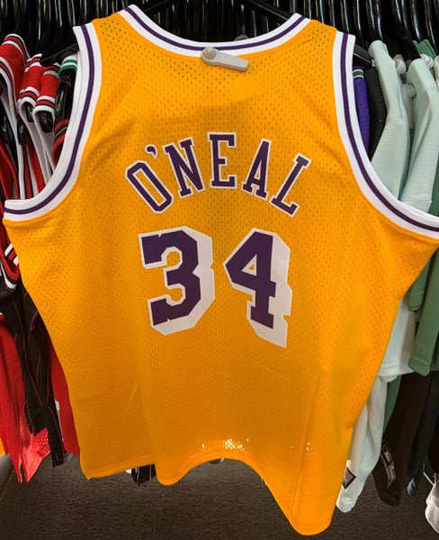 Los Angeles Lakers Shaquille O'neal 34 Mitchell & Ness Swingman Jersey Carousel 2