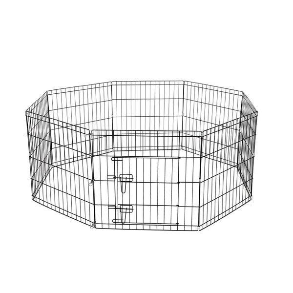 Dog pen Pet Play pen Portable Cage Fence for dog or rabbit 8 Panel + safety net63855799678851112