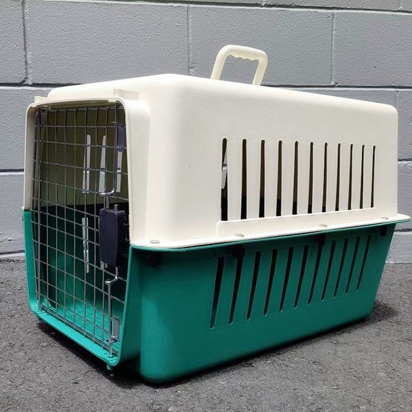 Cat Cage Travel Cage/Carrier - GREEN Size S 50cm Carousel 1