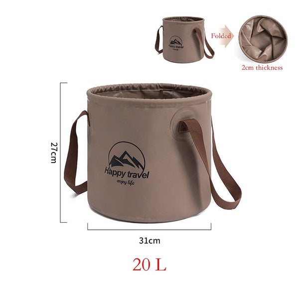 Portable Collapsible Bucket Foldable Bucket Shopping bag Water Storage Bag 20L Carousel 1