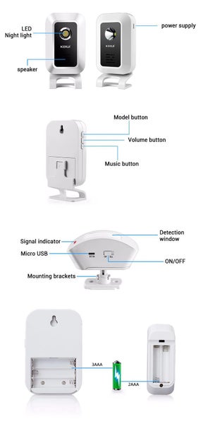 WELCOME DOOR BUZZER,ALARM SUITABLE FOR SHOP AND OFFICE SECURITY ETC Carousel 2