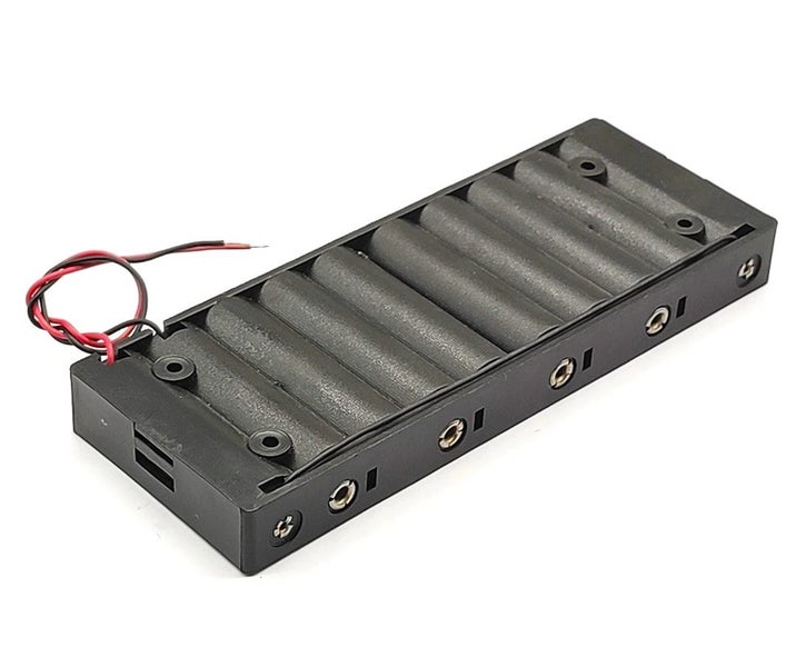 Battery Holder 10x AA / 10 Slot / Battery Storage Box / Battery Case Carousel 2