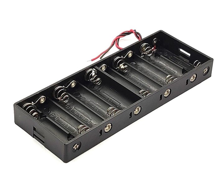 Battery Holder 10x AA / 10 Slot / Battery Storage Box / Battery Case Carousel 3