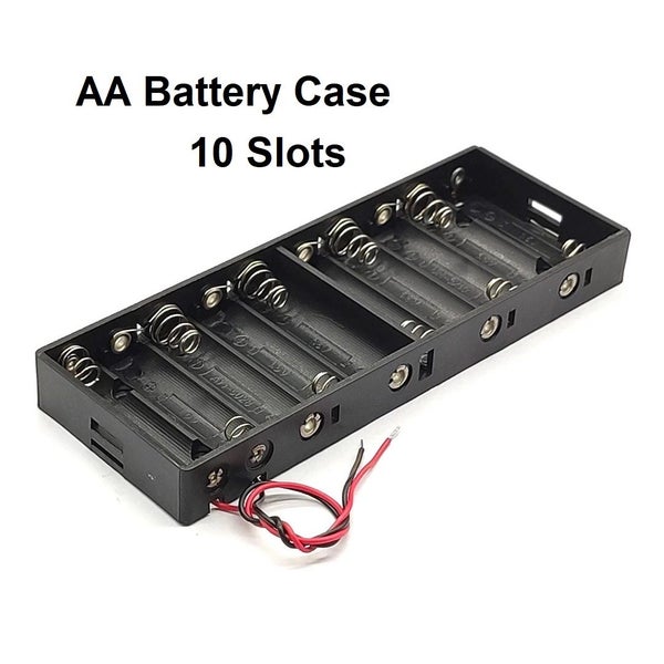 Battery Holder 10x AA / 10 Slot / Battery Storage Box / Battery Case Carousel 1