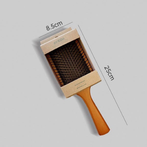 Luxury Wooden Paddle Hair brush Anti static Massage Wood Hair Comb Size L 25x8.562992596055809112
