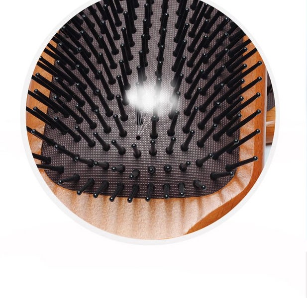 Luxury Wooden Paddle Hair brush Anti static Massage Wood Hair Comb Size L 25x8.562992596055809113