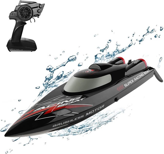 55km/h Brushless Motor High Speeds R/C Boat 2.4G w/ LED Light Water Cooling Carousel 1