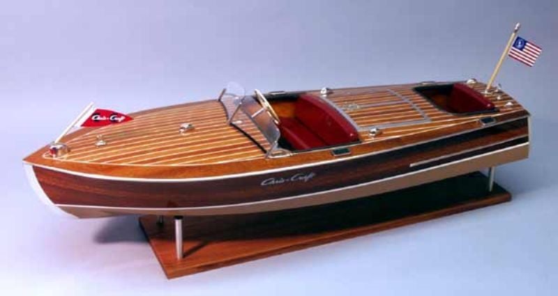 Wooden Ship Model Kit - c1/8 Chris-Craft Racer Carousel 1