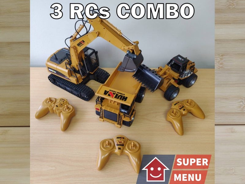 RC Car Digger + Dump Truck + Loader Carousel 5