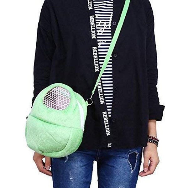 Travel Portable Hamster Backpack With Snacks -Green Carousel 4
