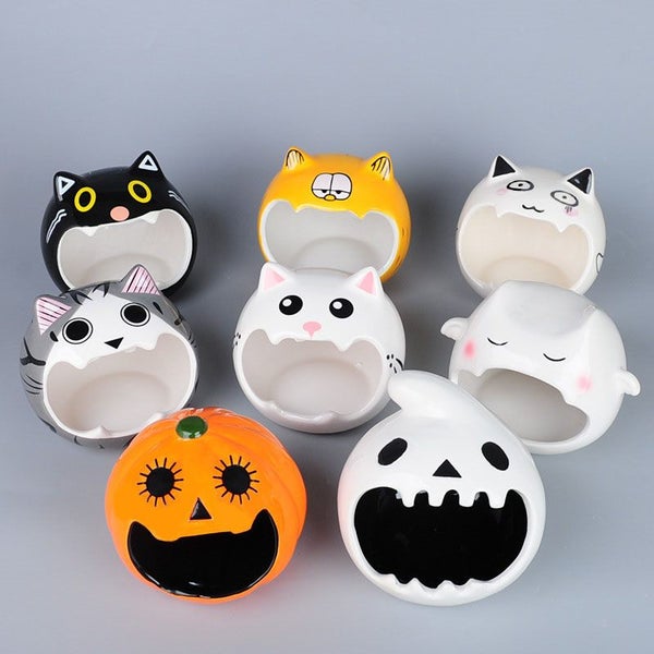 Small Animal Ceramic House Summer Cool Hideout -GreyCat Carousel 4