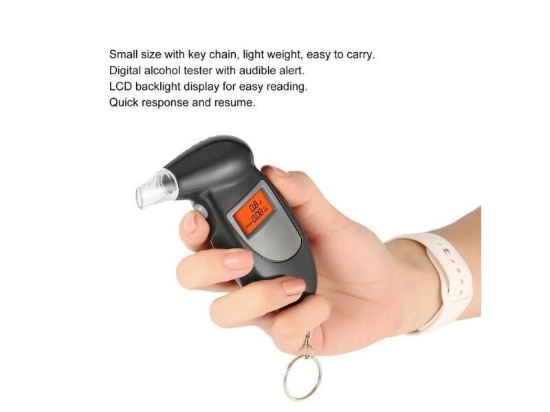 Professional Digital Alcohol Breath Tester Drunk Driving Detector LCD Display Carousel 1