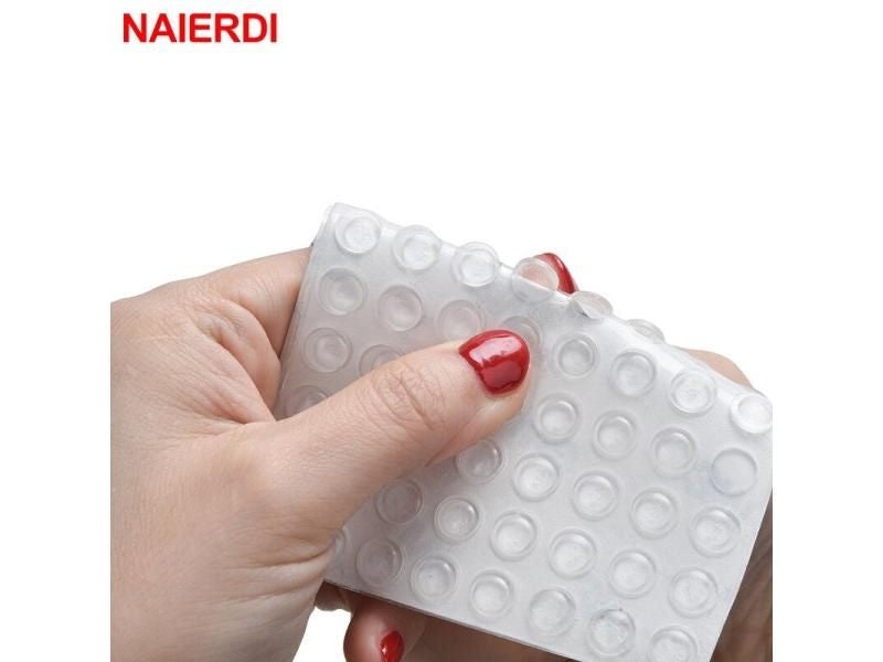 NAIERDI 40 50 80PCS Cabinet Bumpers Silicone Rubber Pads Durable To Prevent Carousel 2