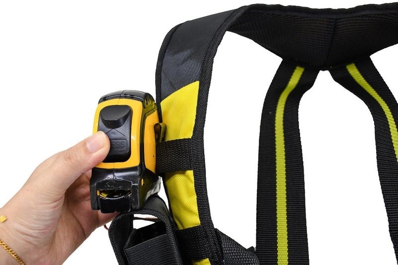 TOOL BELT-LEATHER DOUBLE POUCH TOOL BELT SLIDABLE ON BELT + SUSPENDER/HARNESS Carousel 18