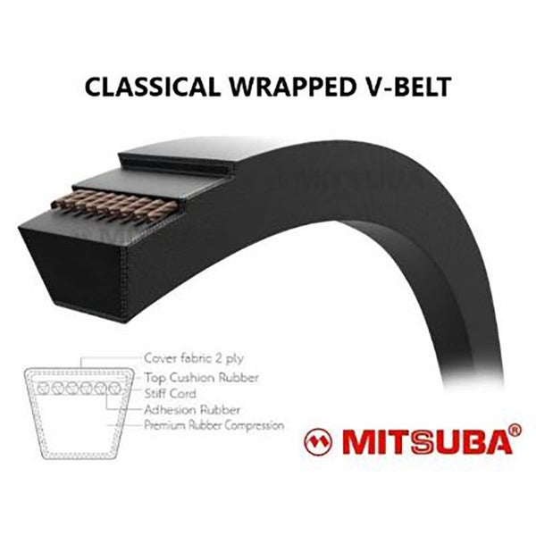 Mitsuba C/22 Classical V-Belt x 140" - C140 Carousel 1