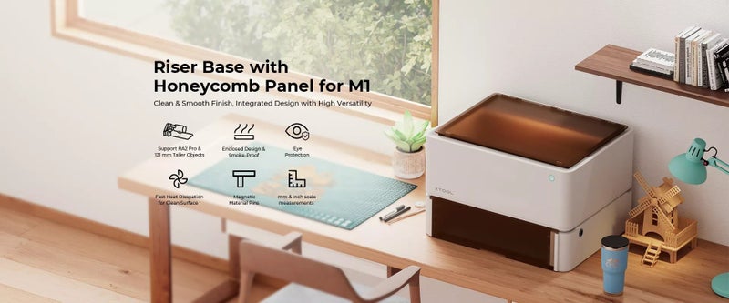 xTool M1 Riser Base with Honeycomb Panel Carousel 9