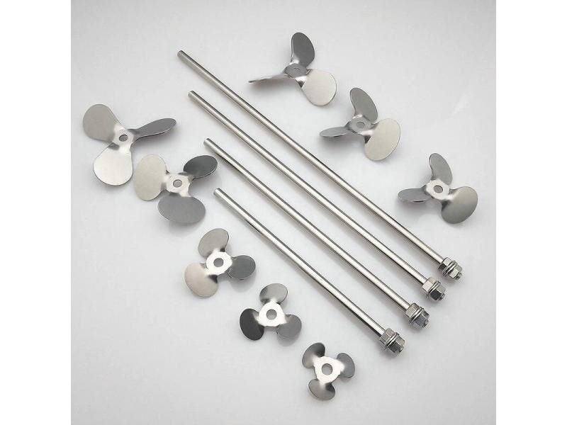 1pc Lab OD 40mm To 120mm304 Stainless Steel Three-leaf Type Stirring Blade Or Carousel 1