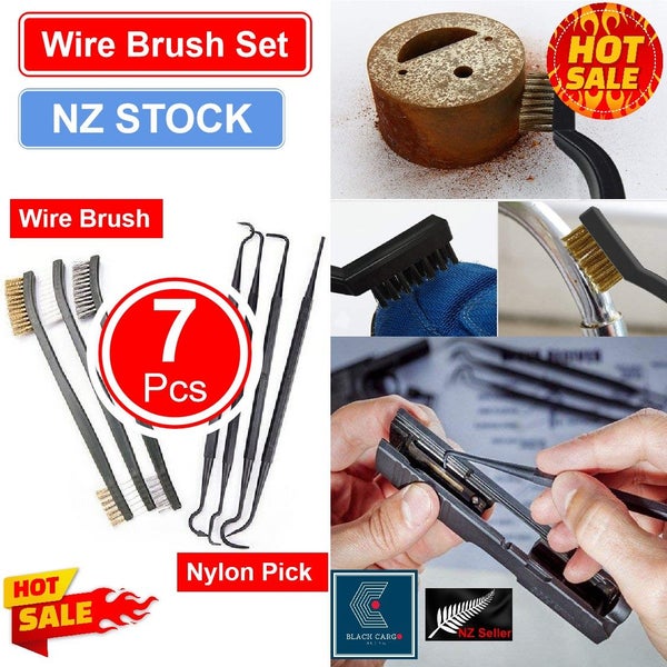 Rifle Pistol Gun Cleaning Kit Wire Brushes Pick Set *Local STOCK NOW* Carousel 1
