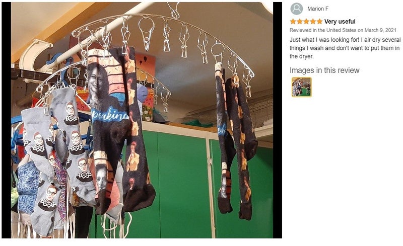 Sock Hanger Clothes Drying Rack Clothing Hanger 2Pack *Over Stocked* Carousel 1
