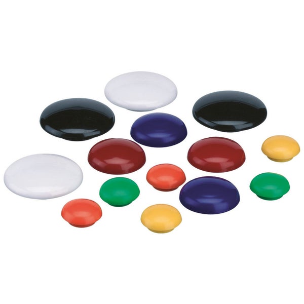 Quartet Magnetic Buttons 20mm 10pk Orange Carousel 1