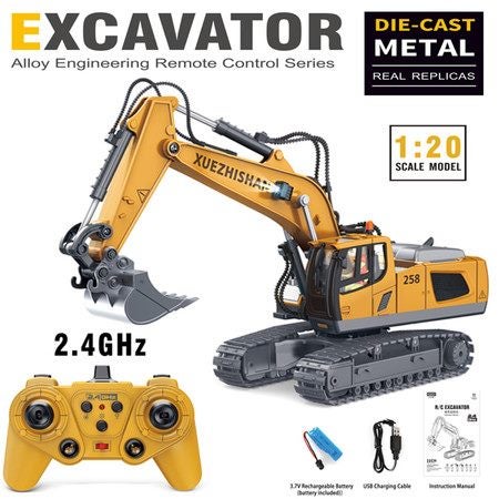 Excavator Toys Construction Tractor Remote Control Carousel 1