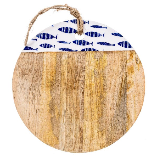Atlantic Fish Enamel Round Chopping Board Carousel 3