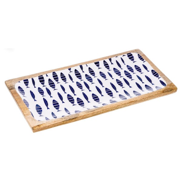 Atlantic Fish Enamel Rectangle Tray Carousel 1