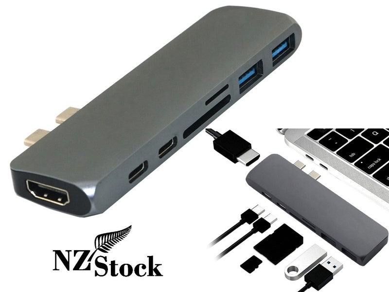 7in1 USB-C Hub Card Reader (Auckland Stock) Carousel 1
