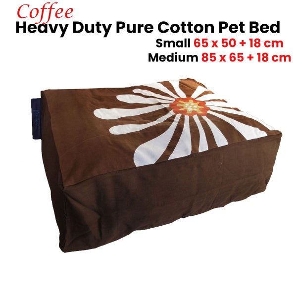 Heavy Duty Pure Cotton Pet Dog Bed Cover Coffee Carousel 2